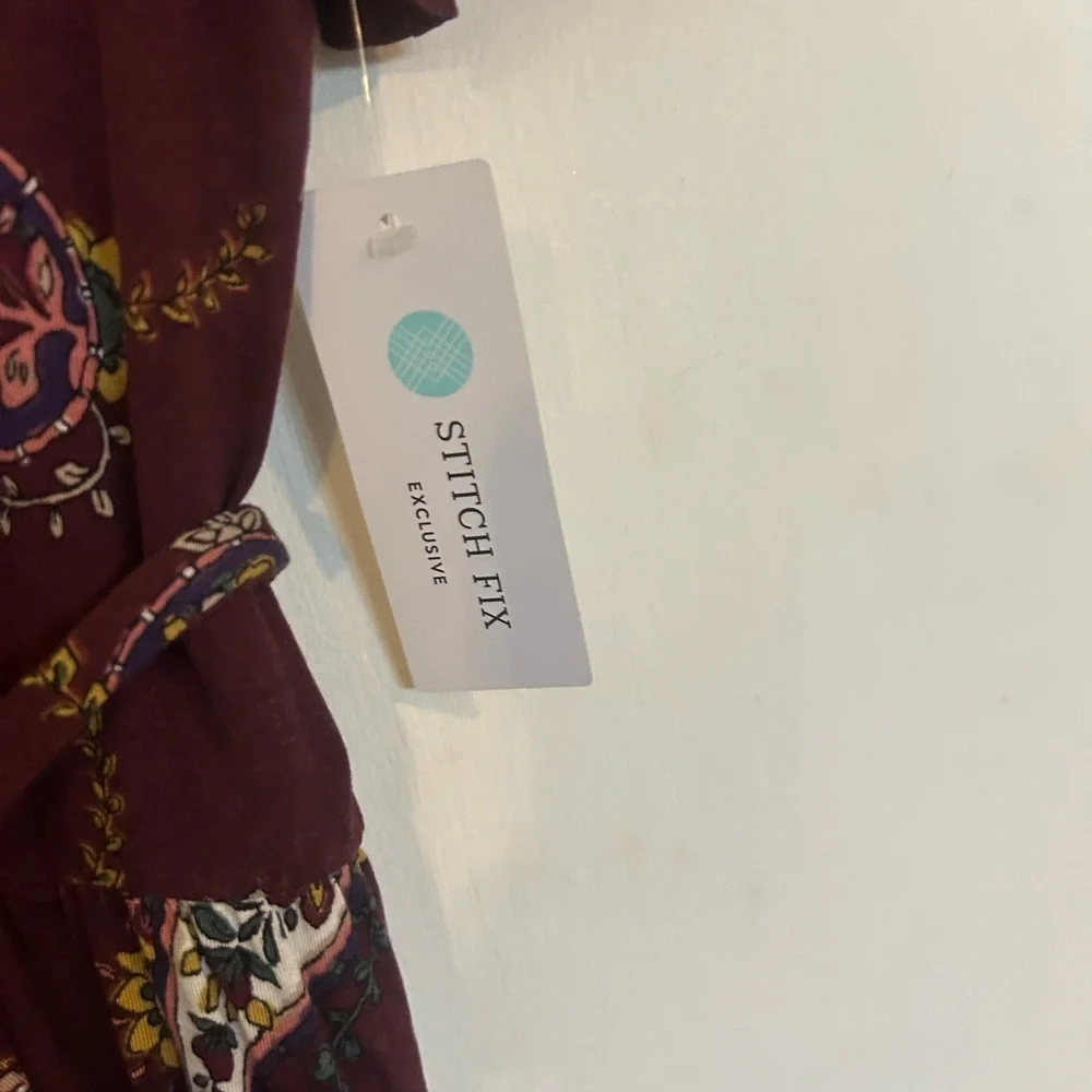 Stitch Fix Exclusive Large Nine Britton Floral Paisley Wrap Dress